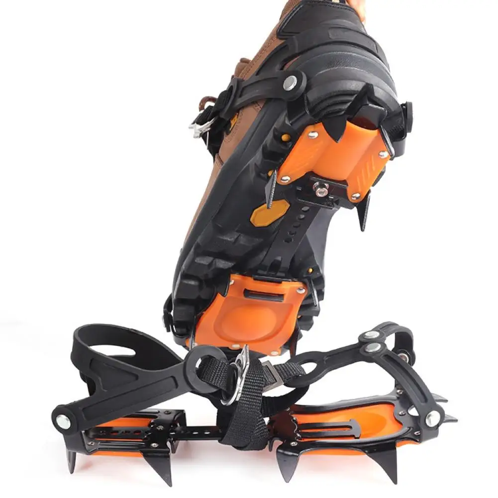 1 пара походных 10 зубчатых противоскользящих ботинок с шипами для захвата льда и снега, чехлы для обуви