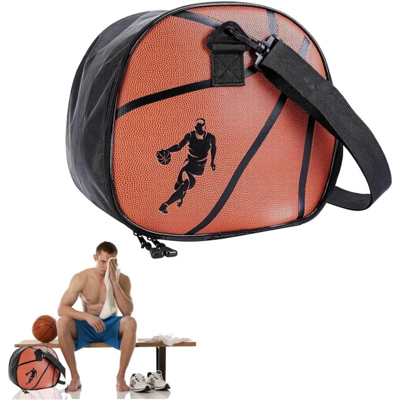 1 предмет, баскетбольная сумка через плечо, PU футбольная сумка для переноски, сумка для мяча для баскетбола, мужская Женская спортивная сумка для футбола, волейбола, баскетбольная сумка