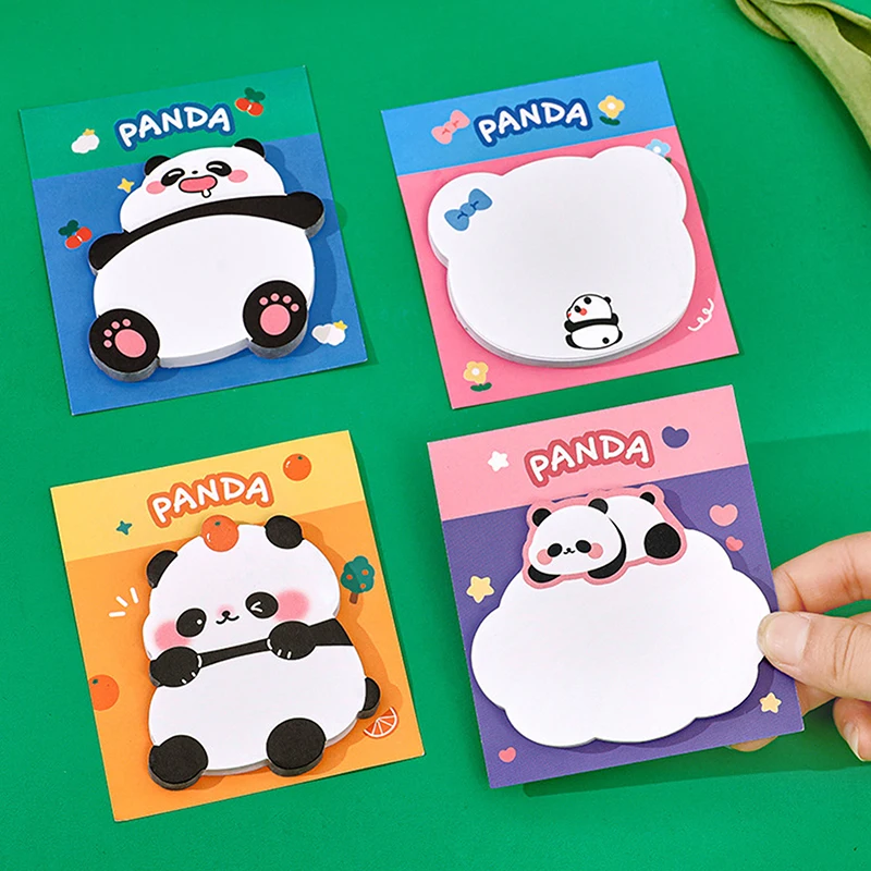 1 Шт Мультяшный Клей Lytwtw's Cute Kawaii Panda Notes Блокнот Для Заметок Офисные Школьные Принадлежности Канцелярская Наклейка