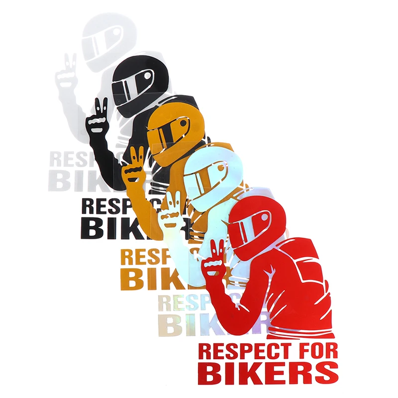 1 шт. наклейка Respect Biker для виниловых 3D-наклеек на автомобиль, мотоцикл, виниловые 3D-наклейки и отличительные знаки для мотоциклов