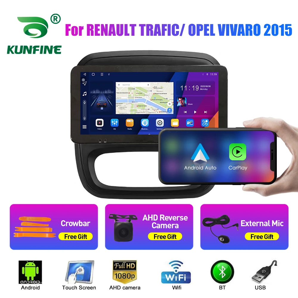 10,33-Дюймовый Автомобильный Радиоприемник Для RENAULT TRAFIC/OPEL 2Din Android Восьмиядерный Автомобильный Стерео DVD GPS Навигационный Плеер QLED Экран Carplay