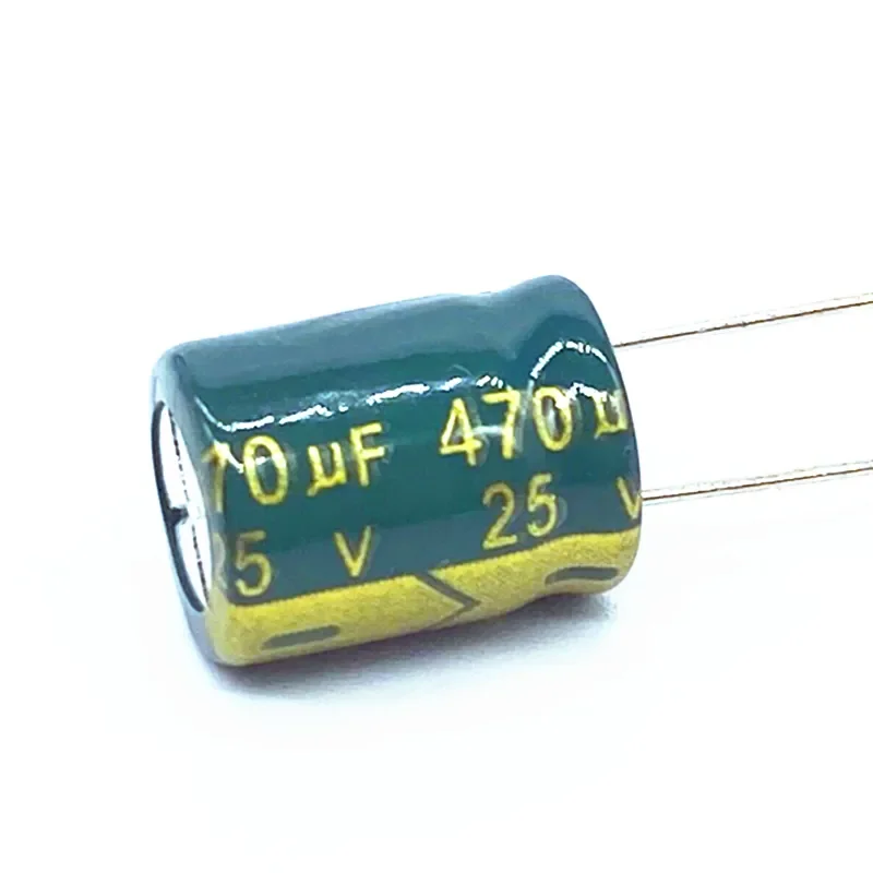 10 шт./лот 25V 470UF Низкоомный высокочастотный алюминиевый электролитический конденсатор с низким сопротивлением размером 10*13 470UF25V 20%