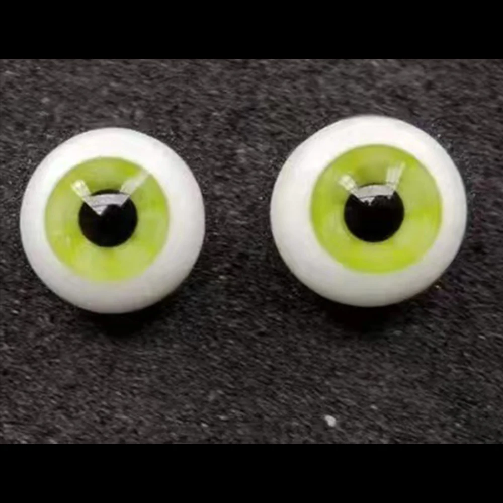 16 мм Стеклянные Глаза Зеленый Круглый Шар Подвижные Стеклянные Глазные Яблоки Аксессуары Для Кукол