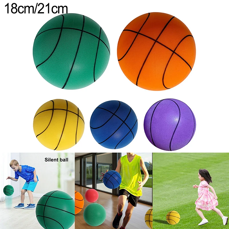 1шт Новый Прыгающий Бесшумный мяч для бесшумного пропуска мяча на игровой площадке для тренировок по баскетболу с отскоком Детские Спортивные Игрушки