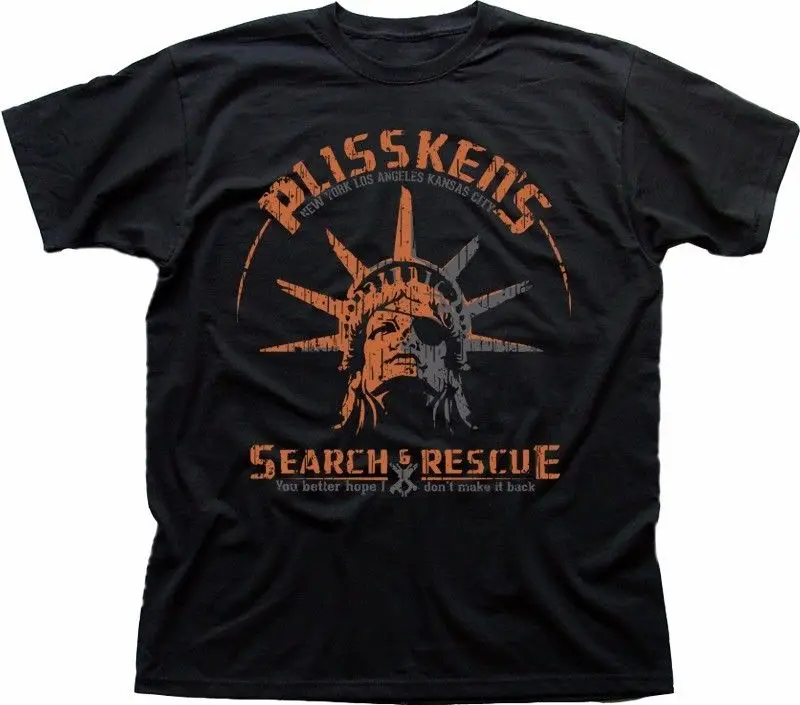 2019 Летняя Брендовая Повседневная футболка Для взрослых Escape From New York Snake Plissken Search and Rescue, Черная футболка, Хлопковая футболка Fn9195