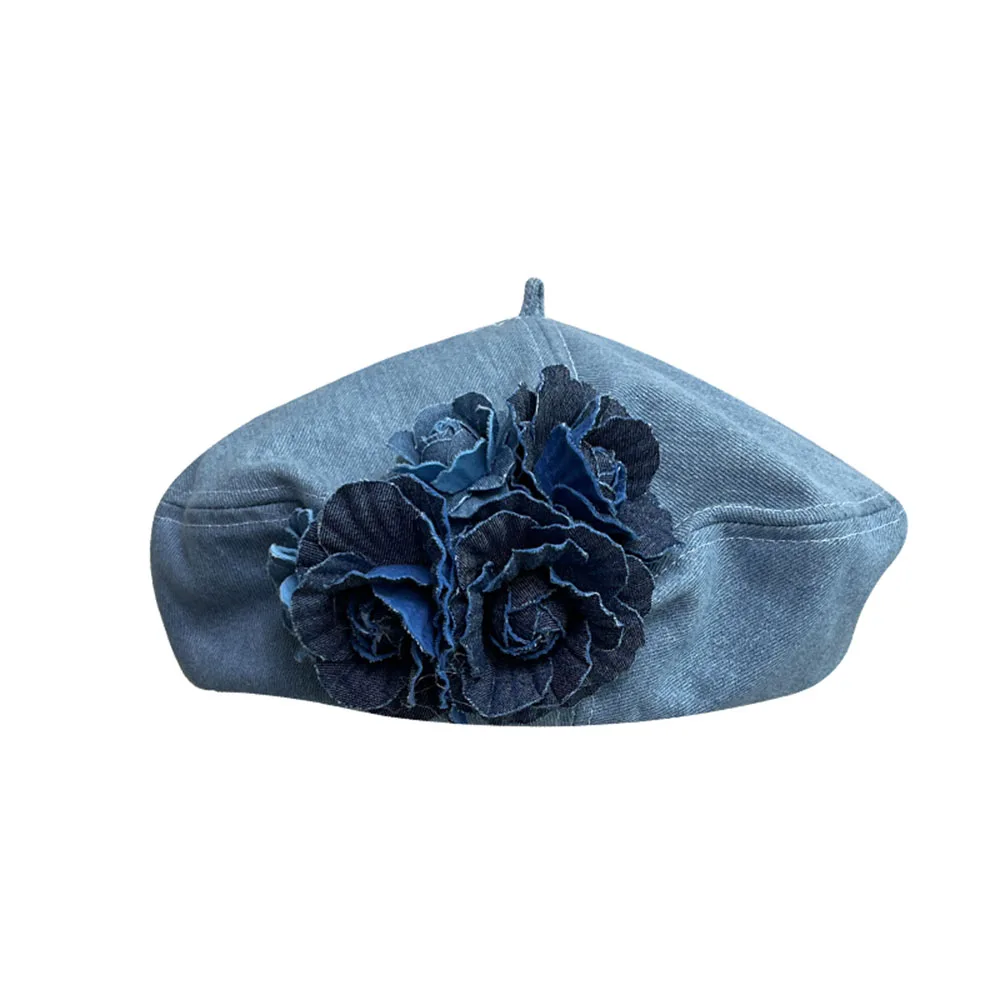 2023 Кепки женская шляпа из джинсовой ткани мужская роскошная шляпа женские зимние шапки женские винтажные цветочные летние кепки женский берет