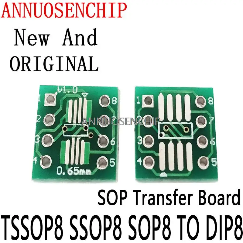 20ШТ Новая и Оригинальная Печатная Плата SOP-8 SOP Transfer Board DIP Pin Board Адаптер Шага TSSOP8 SSOP8 SOP8 К DIP8