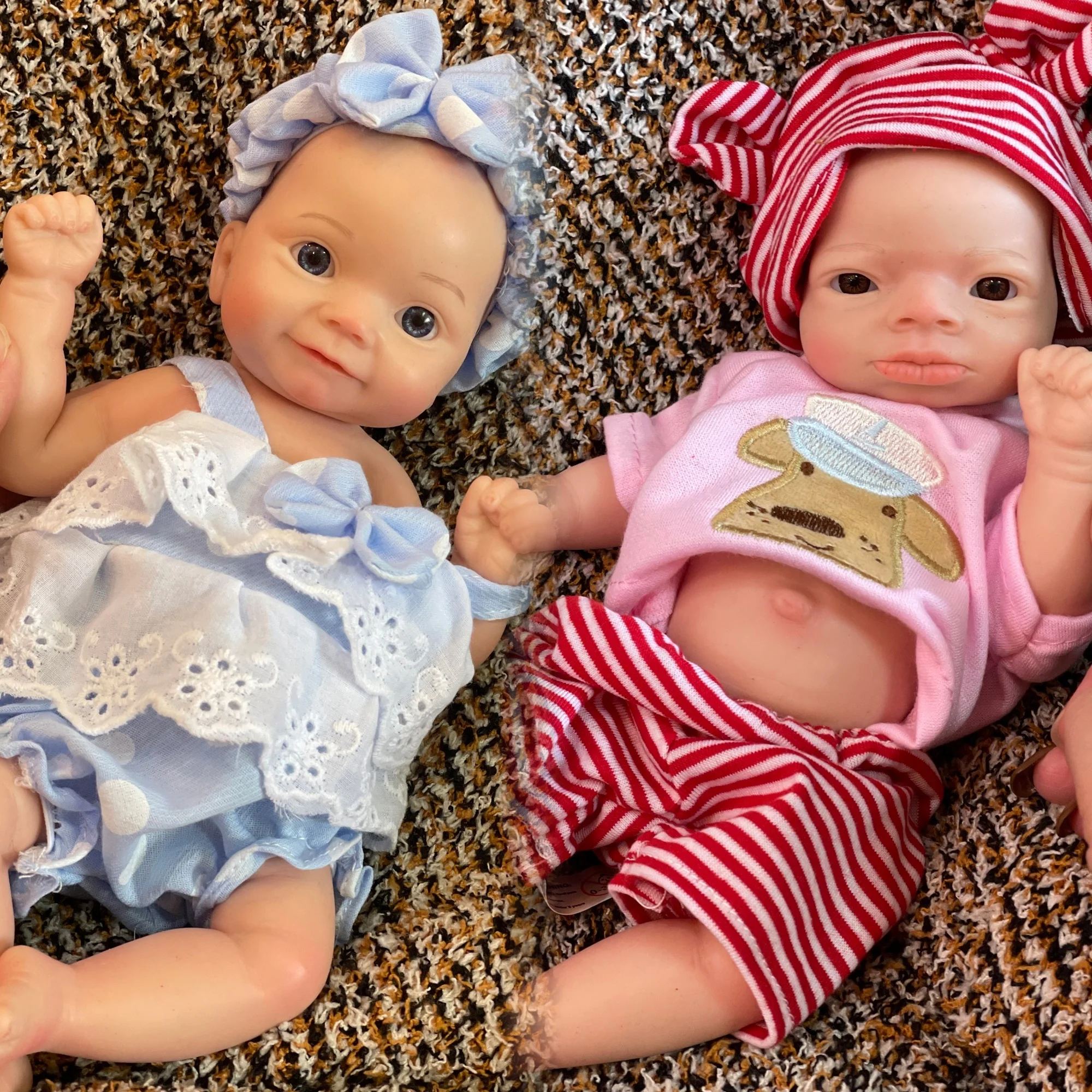 28 см Lanny Bebe Reborn Girl Мягкая Полнотелая Твердая Силиконовая Кукла Для Новорожденных 3D-Краска и Неокрашенная Реалистичная Настоящая Корпоративная Силиконовая Кукла