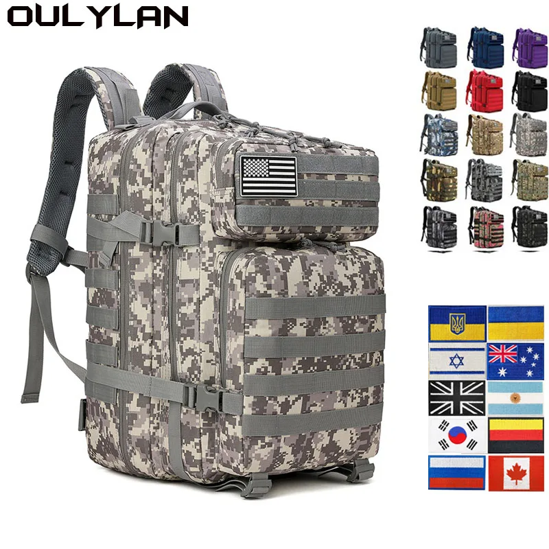 30Л /45Л Походный охотничий рюкзак для мужчин и женщин, военный тактический рюкзак 3P, армейская штурмовая сумка Molle, водонепроницаемые дорожные походные сумки
