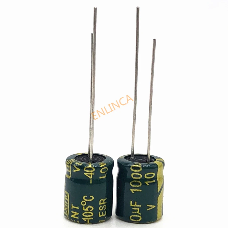500шт 10 В 1000 МКФ 8 * 9 высокочастотный алюминиевый электролитический конденсатор 1000 мкф 10 В 20%