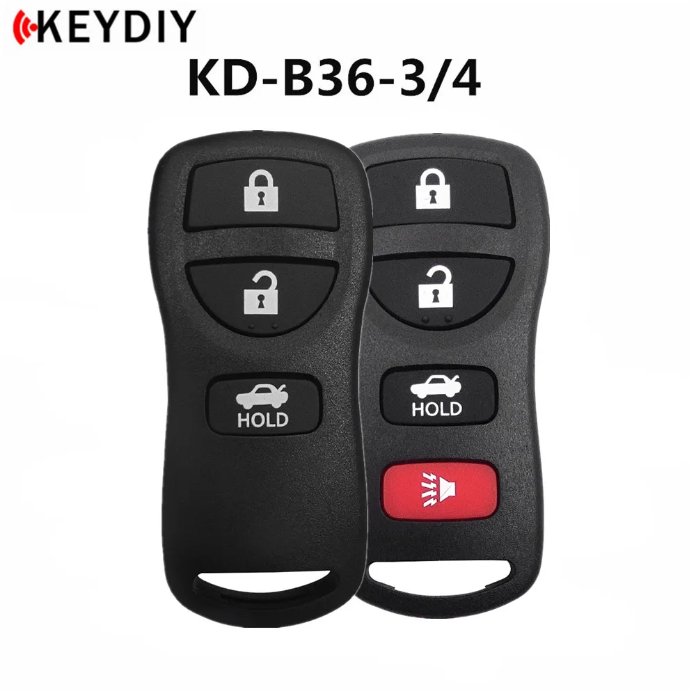 5шт, KEYDIY KD B36-3/4 Автомобильные Ключи Для Nissan Style KD900/KD-MAX/KD-X2 МИНИ-Программатор Ключей Серии B С Дистанционным управлением