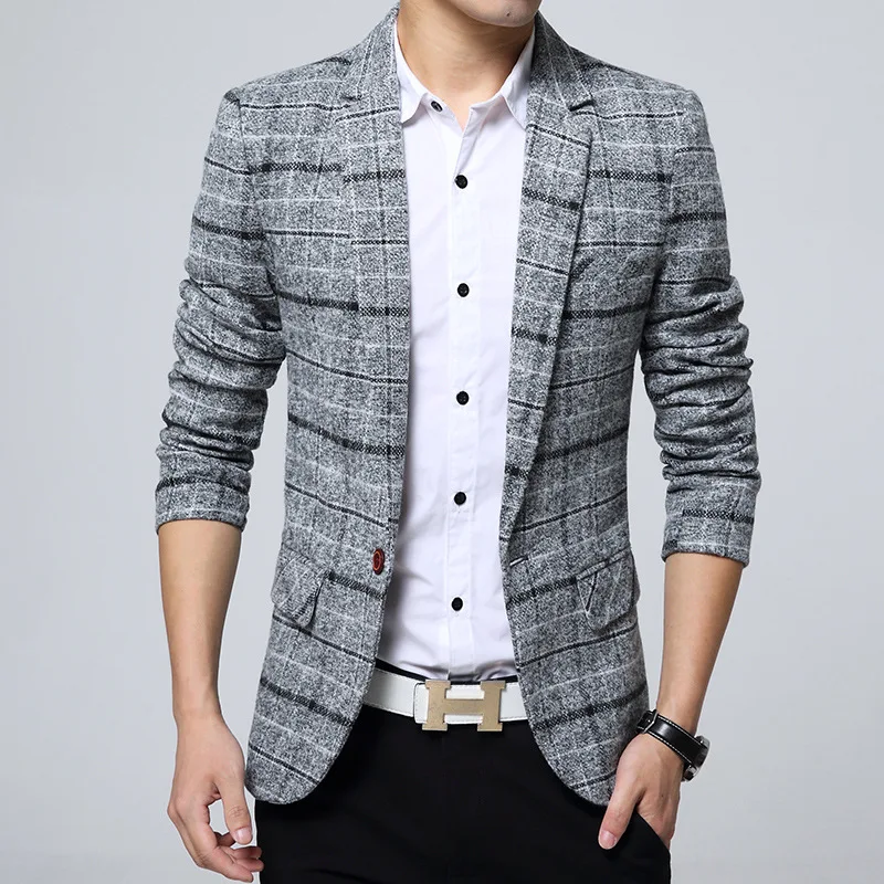 6867-R-новый модный Корейский мужской удобный костюм на заказ из микрофибры