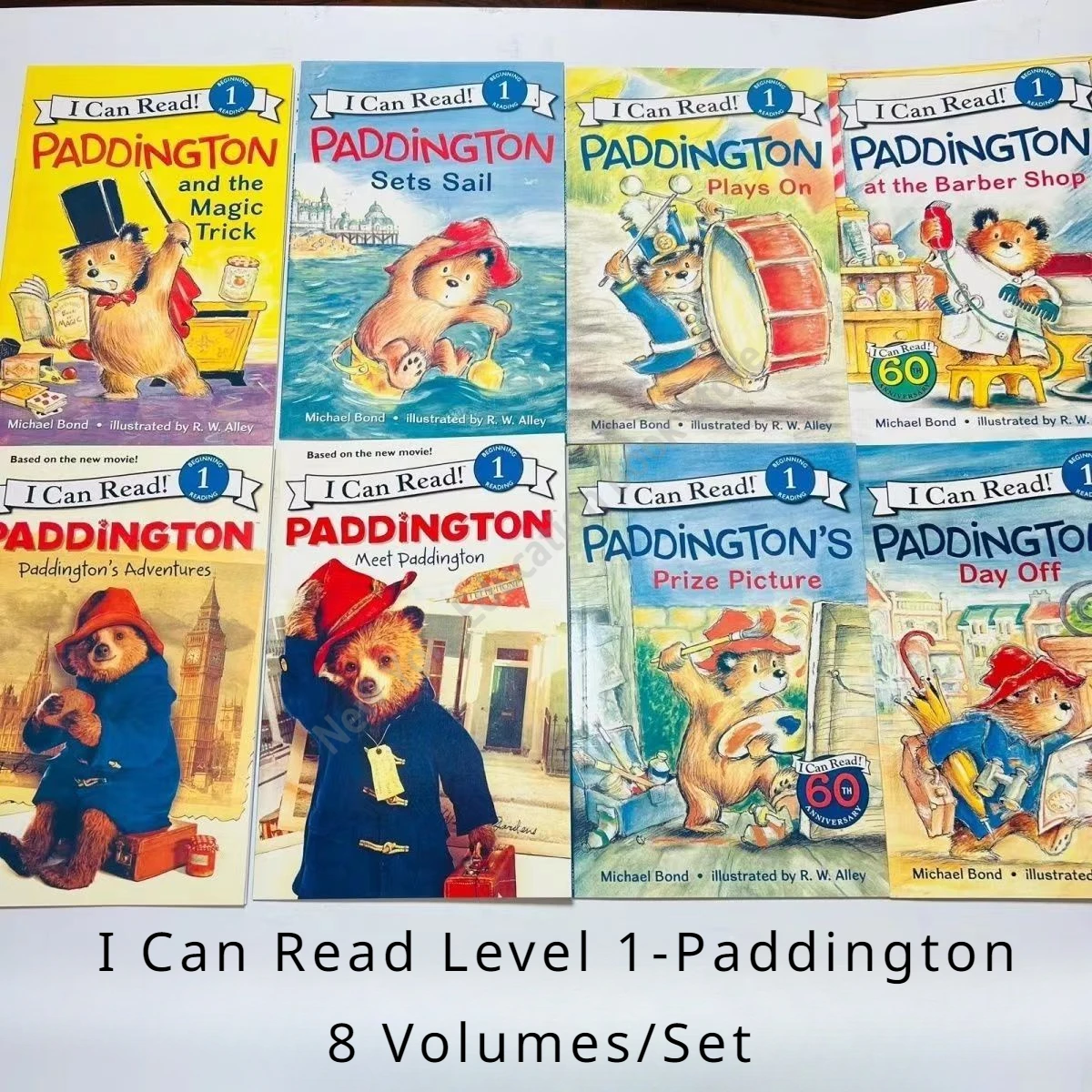 8 томов Английской книги с картинками, которую я умею читать, Сборник рассказов из мультфильма Паддингтон, Раннее образование, детская обучающая игрушка
