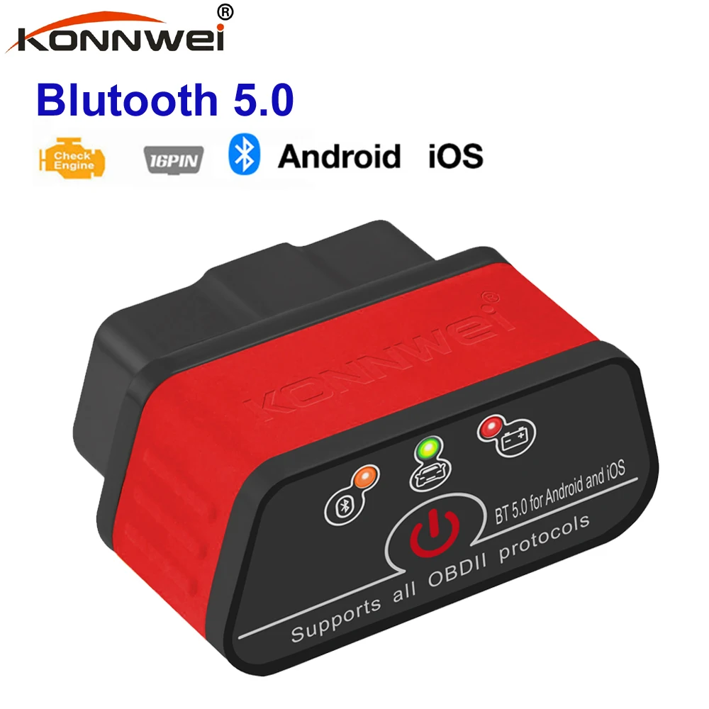ELM327 Автомобильный OBD2 Сканер Bluetooth 5,0 для Android/IOS Anto Scanner V1.5 OBDII iCar2 ELM 327 V1.5 Инструменты диагностики Auto Car OBD2