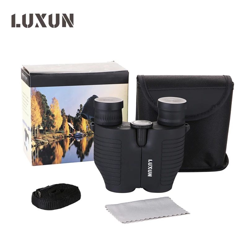 LUXUN Портативный мощный Binoculars10x25 Профессиональный HD Дальнобойный телескоп для охоты, кемпинга на открытом воздухе