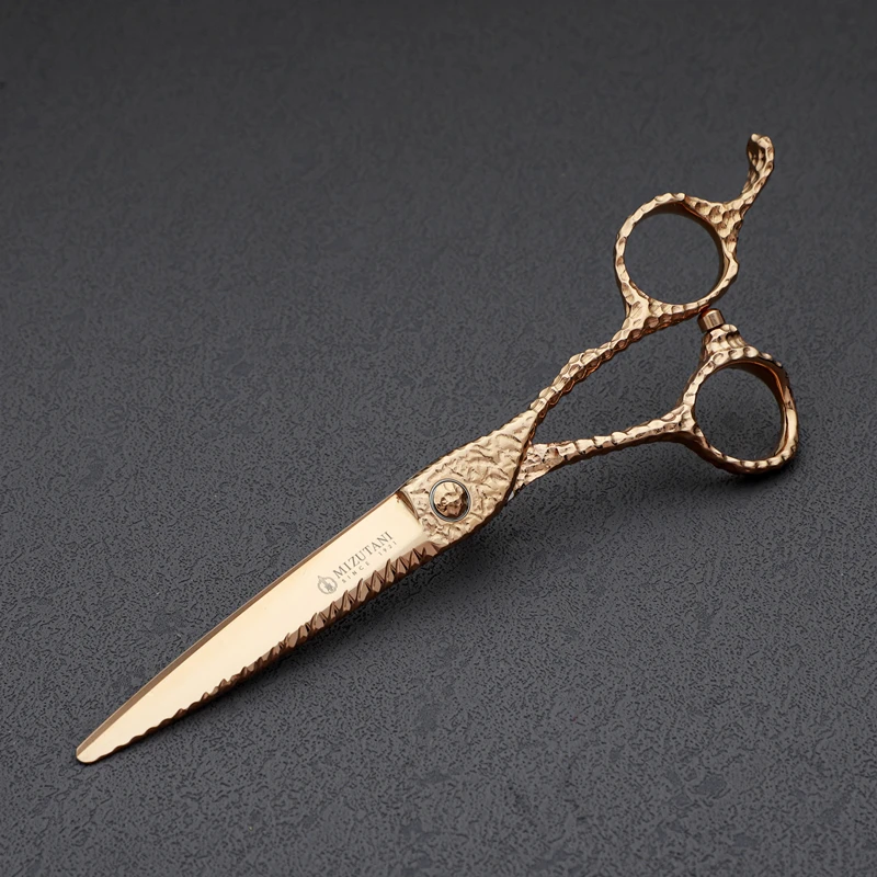 Mizutani 6-7-дюймовый режущий инструмент для филировки и укладки волос Стальные салонные парикмахерские ножницы Vg10 с обычными плоскими зубьями. Лезвия