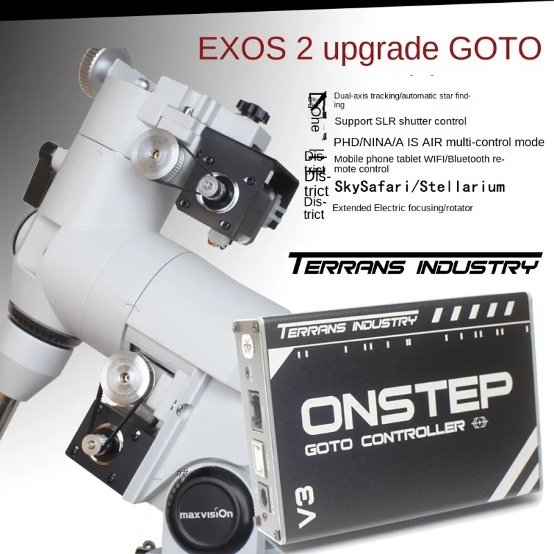 Onstep-Экваториальное крепление Maxvision EXOS-2, комплект для обновления GOTO, отслеживание, руководство, фотография, новинка