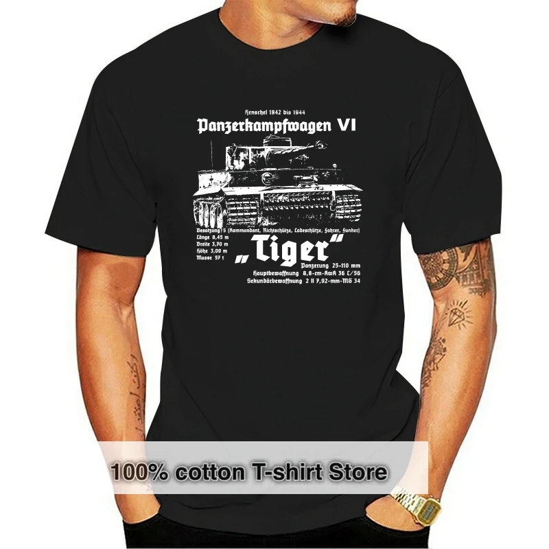 t shirt Mens Wehrmacht Tiger Premium T-Shirt Panzer Deutsches Reich Ruhm Ehre WW2 Soldaten Tee Shirt