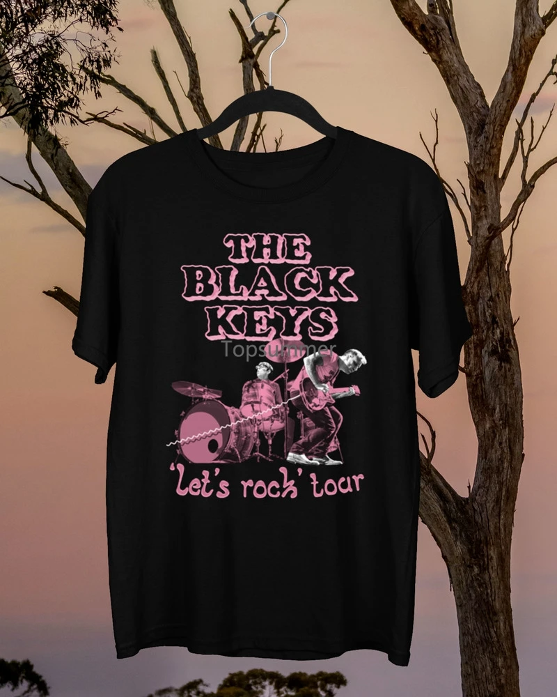 The Black Keys 2019 Let'S Rock Tour Подарок для фаната Черная футболка всех размеров Ah1205
