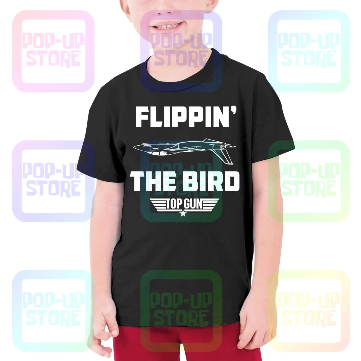 Top Gun Flippin F14 Tomcat Maverick Подростковая футболка Детская Футболка Милый Дизайн Мода Лучшее качество