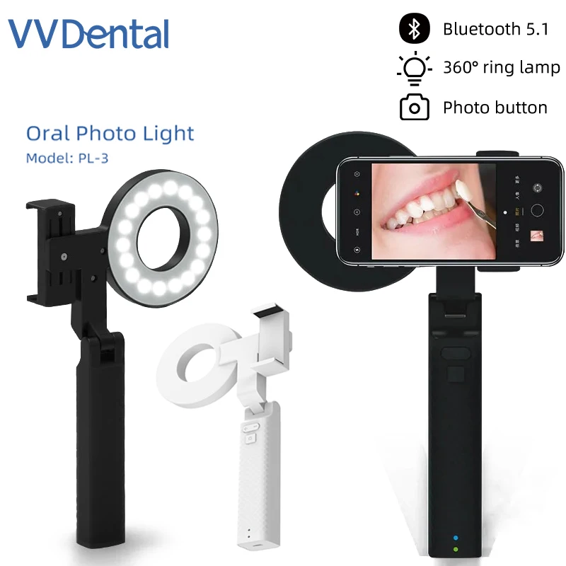 VVDental Mobile, двойная вспышка, стоматологическая фотография, светодиодная подсветка, двойная вспышка, стоматологический фонарик, освещение, мобильная фотография для макросъемки, Na