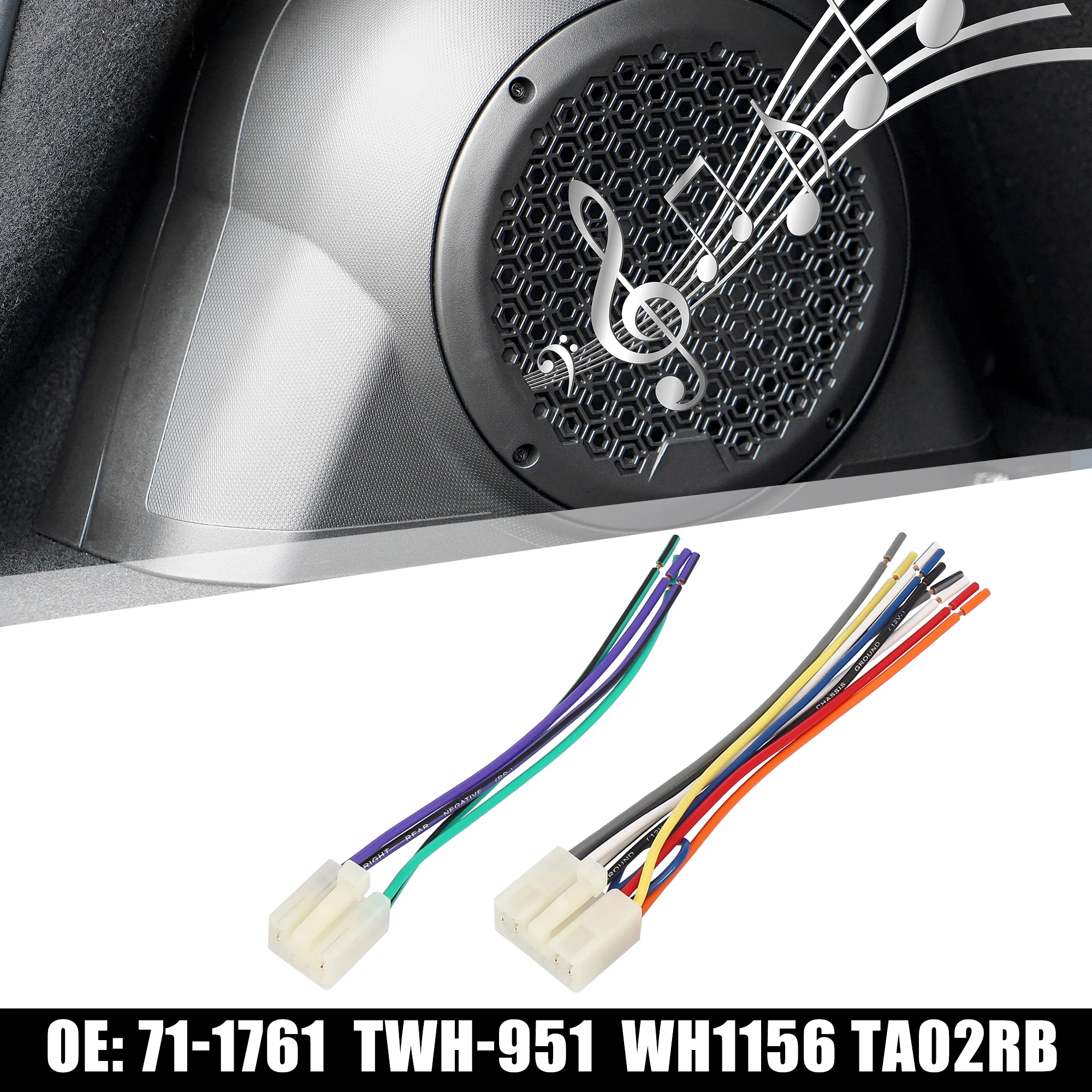 X автомобильный CD-плеер Autohaux TWH-951 Жгут проводов радиоприемника для Toyota RAV4 1996-2018