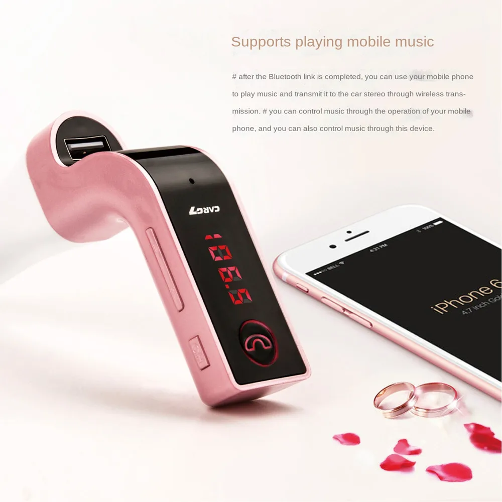 Автомобильный MP3-плеер G7 с Bluetooth-разъемом U-Disk для установки карты памяти, автомобильное зарядное устройство Bluetooth с громкой связью, FM-передатчик