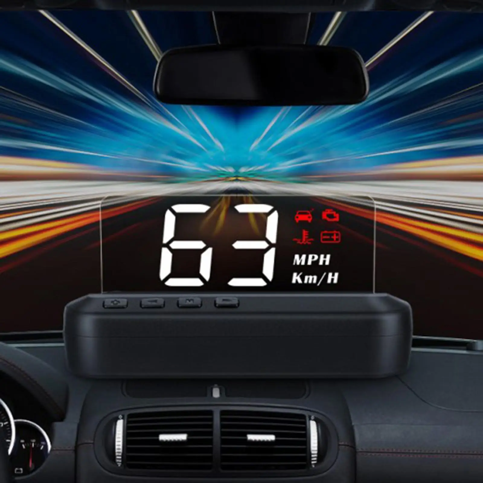 Автомобильный головной дисплей Спидометр HUD светодиодный дисплей Проектор Безопасное вождение