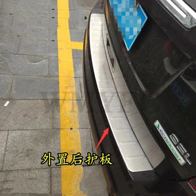 Автомобильный стайлинг, защита бампера задней двери из нержавеющей стали, накладка на порог, задний дизайн для Suzuki SX4 Хэтчбек 2007-2013