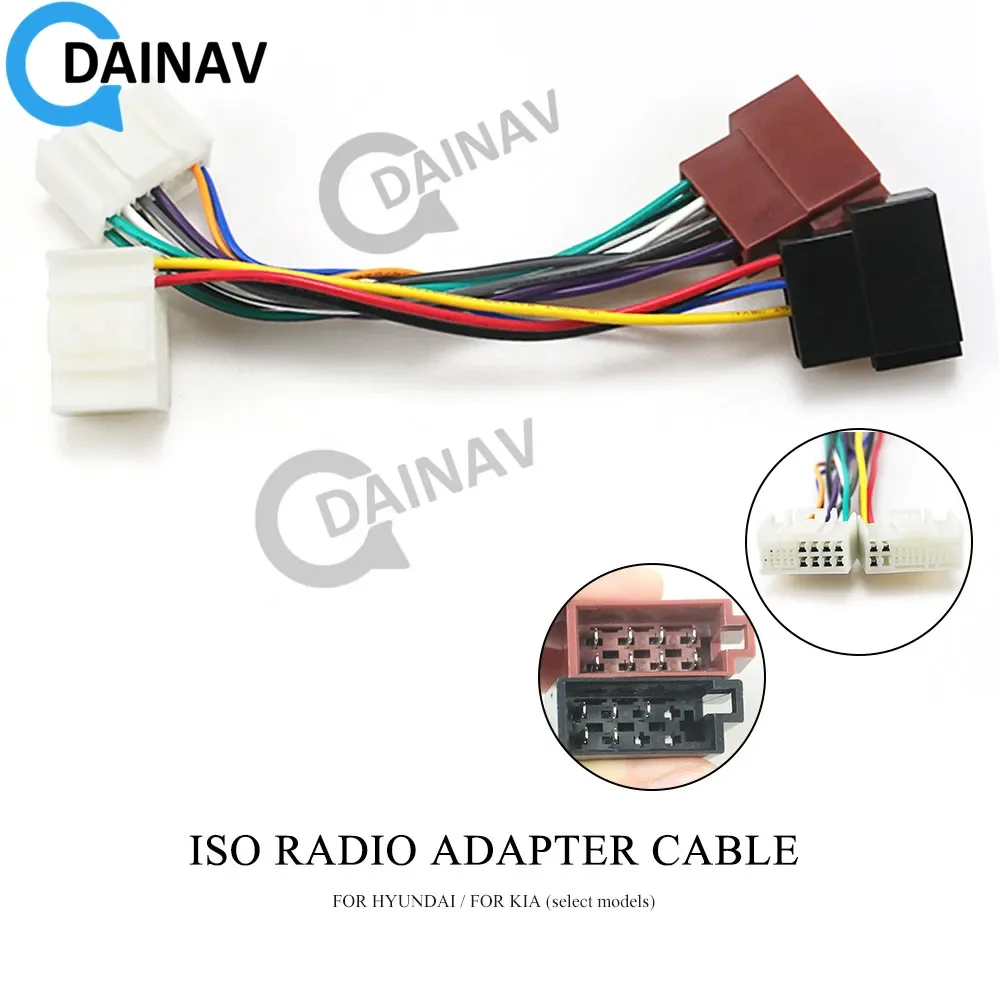 Адаптер радио 12-133 ISO для HYUNDAI, для KIA (отдельные модели) Разъем жгута проводов, кабельный штекер для ткацкого станка