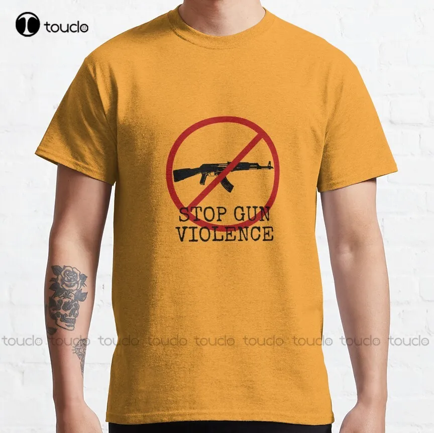 Анти-оружие, останавливающее насилие с применением огнестрельного оружия, классическая футболка, футболки для мам для женщин, Забавная уличная одежда с рисунком, футболки с цифровой печатью