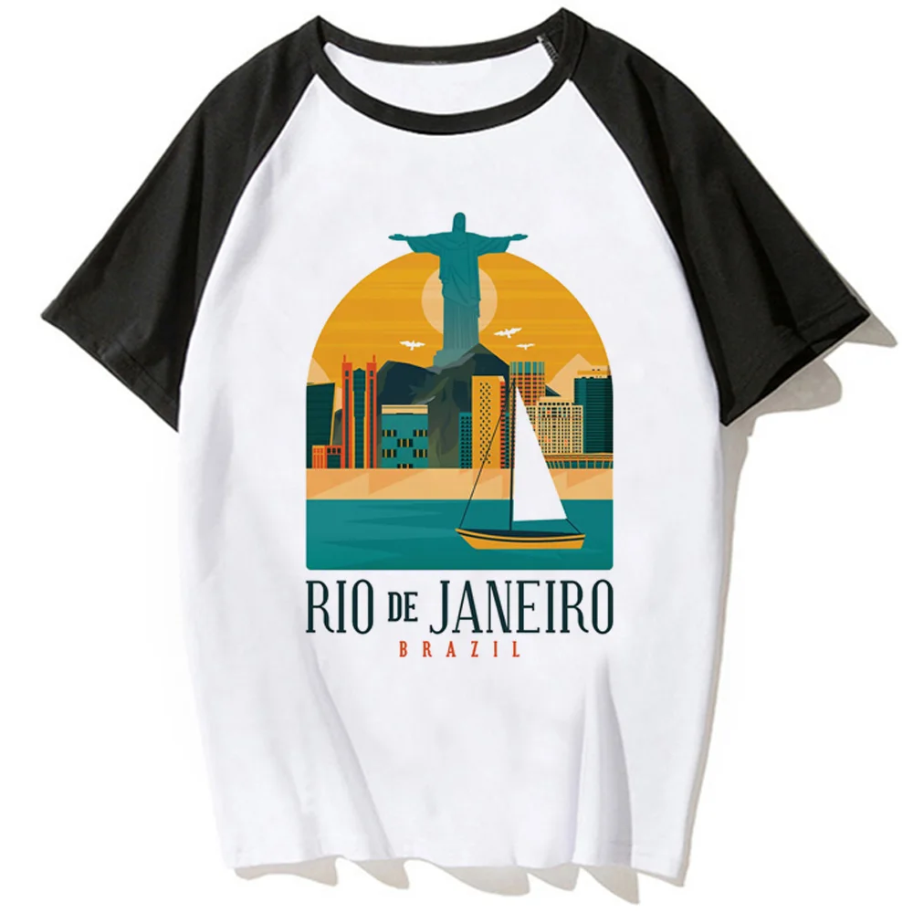 Бразильская футболка, женская комиксная манга, уличная одежда, футболка для девочек, аниме, дизайнерская одежда