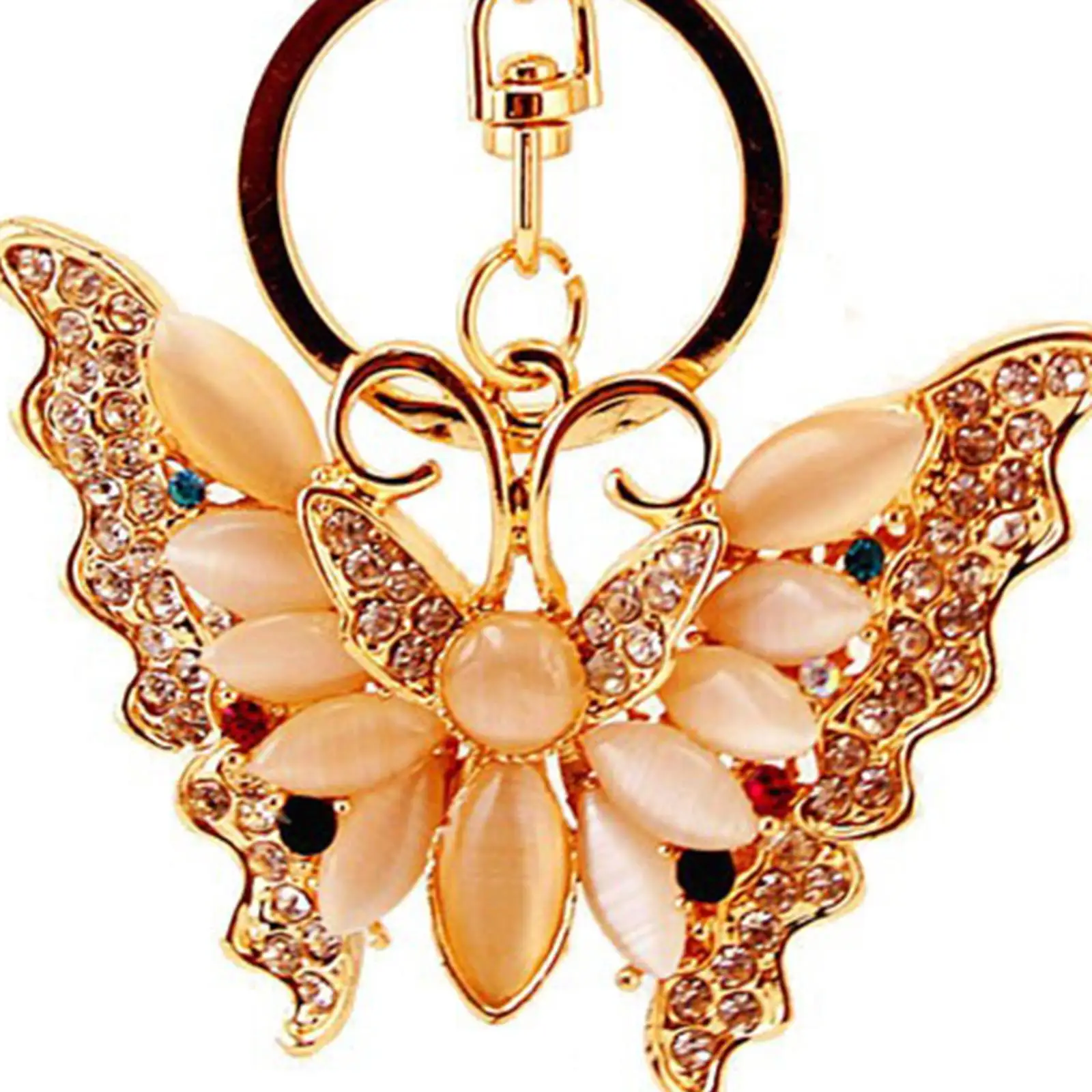 Брелок-бабочка из модного золотого сплава с застежкой, сувениры для вечеринок, подарки, брелки для рюкзаков, брелок для ключей для женщин и девочек