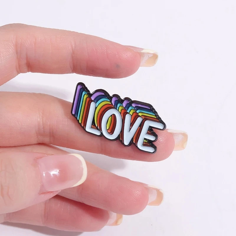 Булавки с эмалью Rainbow Love, ЛГБТК, Гей, Коллекционные Броши, Значки на лацканах, Ювелирный подарок Love Pride для друзей-любовников