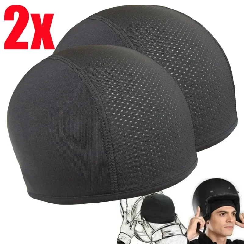Велосипедный быстросохнущий шлем-кепка, дышащие мотоциклетные балаклавы, внутренняя защита шлема от пота для мужчин и женщин, спортивные кепки-кепки
