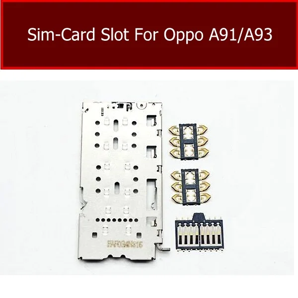 Внутренняя крышка sim-карты Памяти для OPPO A91 A93 Адаптер sim-карты Запасные части для мобильных телефонов