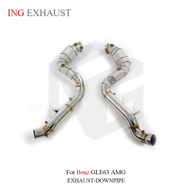 Водосточная труба коллектора двигателя ING Performance Cataly для Mercedes BENZ AMG GLe63 W16 модификации 4.0T Выхлопная труба глушителя