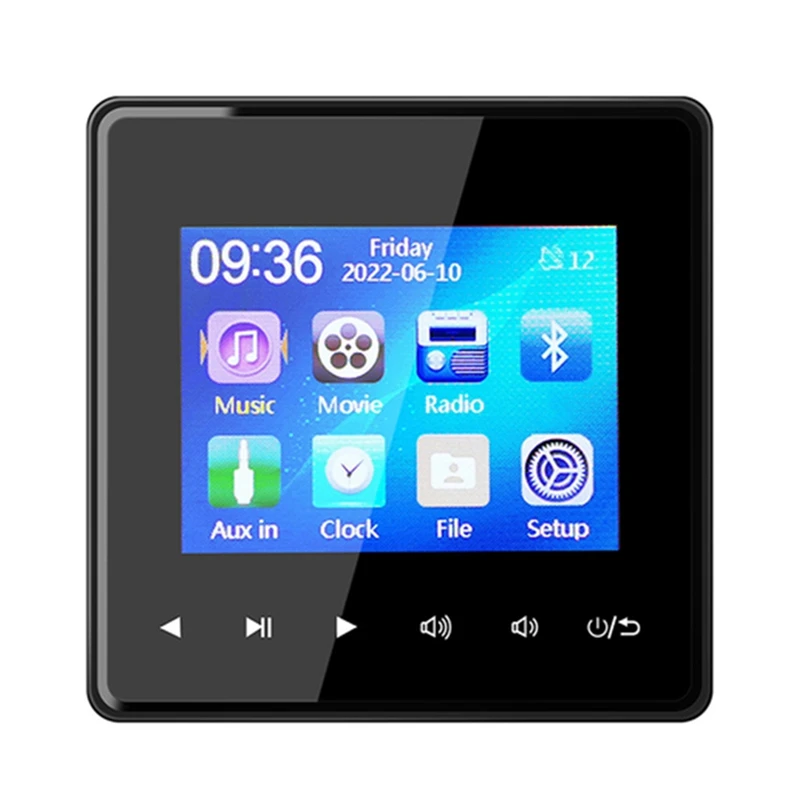 Главная Новый Мини Bluetooth 2.8 HD Экран Настенный Усилитель Музыкальный Центр Звуковая Система Телевизор Планшет Smart Digital Stereo FM
