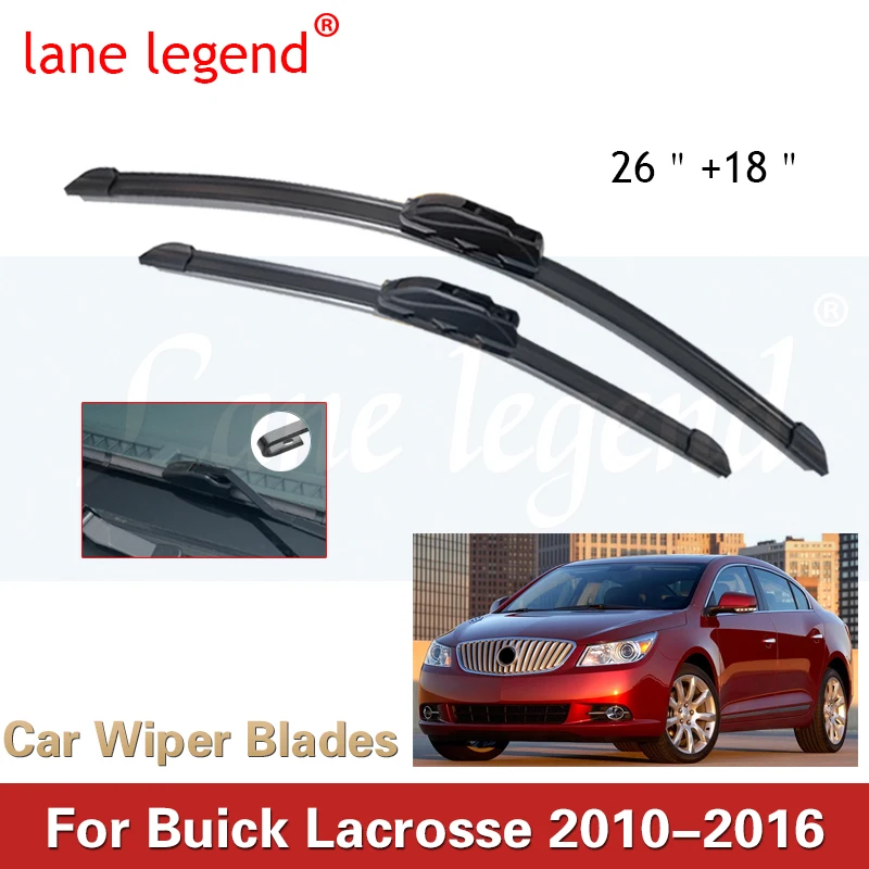Для Buick Lacrosse Allure Alpheon MK2 2010 ~ 2016 Щетки Передних Стеклоочистителей Стеклоочистители Ветрового Стекла Резиновая Силиконовая Заправка