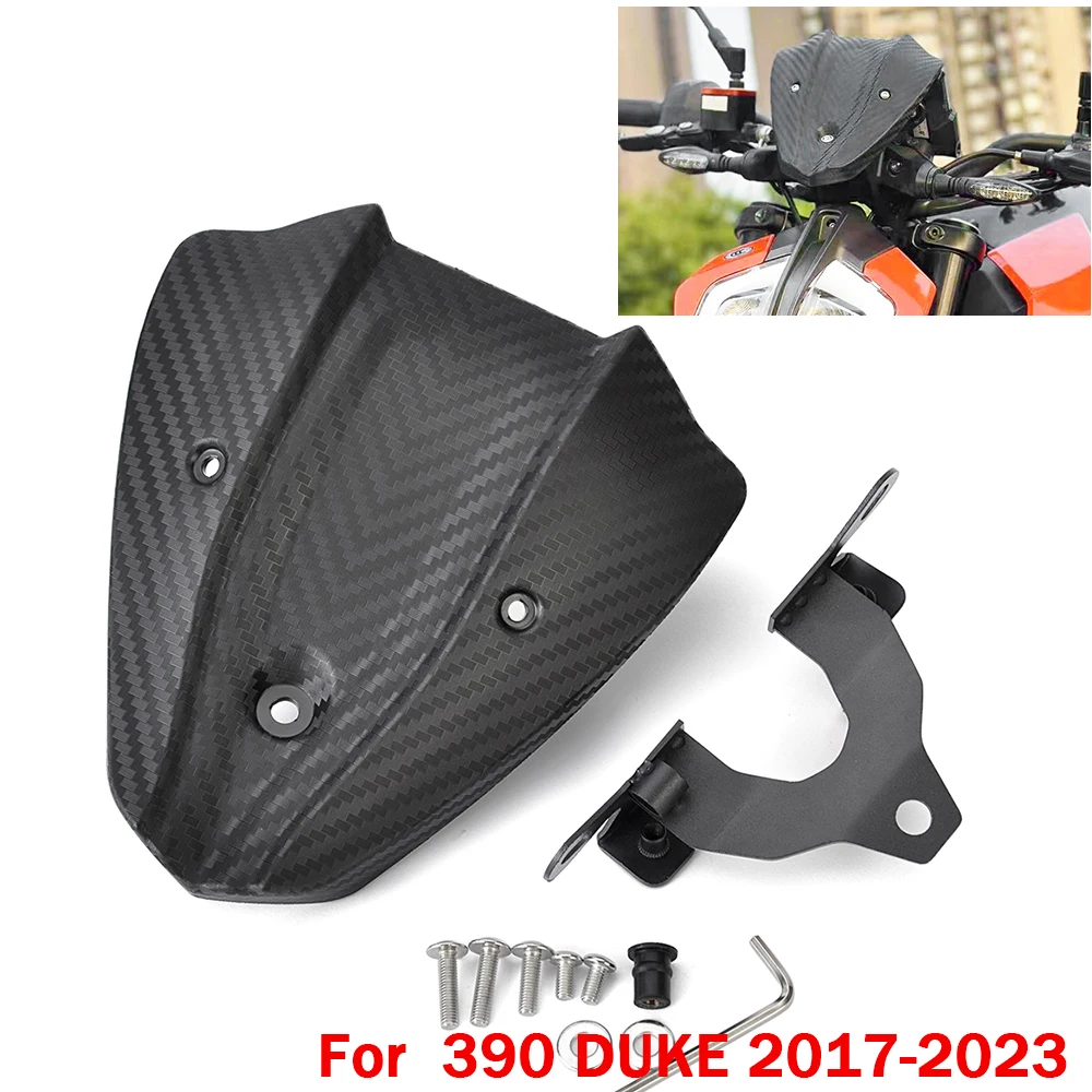 Для DUKE390 DUKE-390 Лобовое Стекло мотоцикла Ветровое Стекло для K-TM DUKE 390 2017 2018 2019 2020 2021 2022 2023