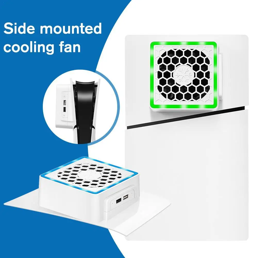 Для консоли Ps5 Slim Установленный сбоку вентилятор Охлаждающий Радиатор Для консоли PS5 SLIM Рассеивание тепла Охлаждающие Аксессуары