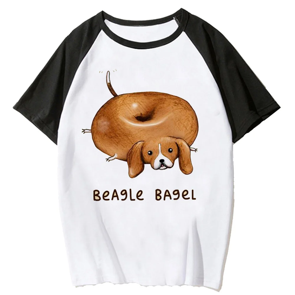 Женская футболка Beagle, дизайнер манги, футболка с комиксами, забавная дизайнерская одежда из манги для девочек
