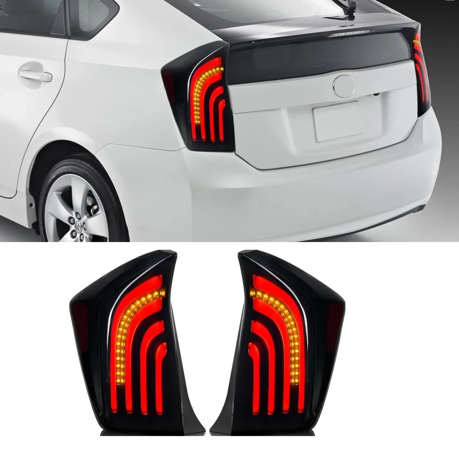 Задние задние фонари, подходящие для Prius 2010 2011 2012 2013 2014 2015, задние задние фонари, свет в сборе, автоаксессуары, стоп-сигналы