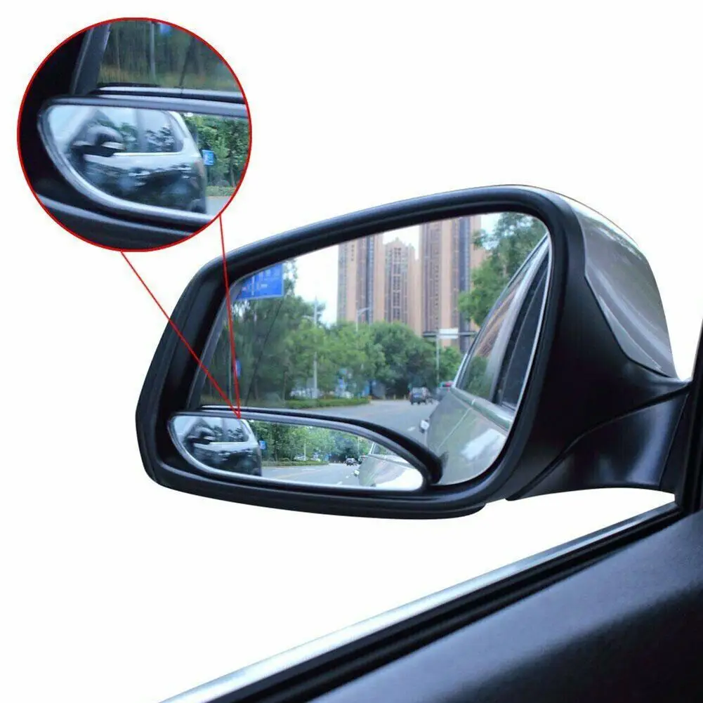 Зеркало Слепой Зоны 2 Шт Авто 360° Широкоугольный Выпуклый Вид Автомобиля Сбоку Салон Грузовика Внедорожника Аксессуары Защита Безопасности Сзади C N5I5