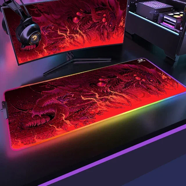 Игровая клавиатура Red Dragon 30x80 RGB, коврик для компьютерной мыши, настольный коврик для геймера, коврик для мыши для ПК, комплект игровых аксессуаров Kawaii