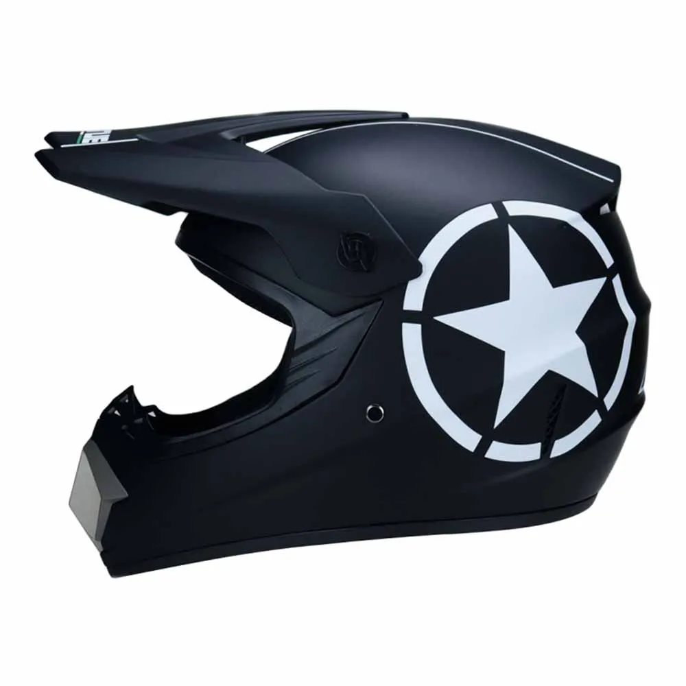 Износостойкие принадлежности для мотоциклов Black Star, защита от падения, Мотоциклетное снаряжение, Дышащие гоночные шлемы для мотокросса Kask Full Face