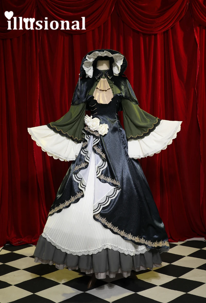 иллюзорный карнавальный костюм Рин для женщин, платье вечерней Луны, женское зимнее платье