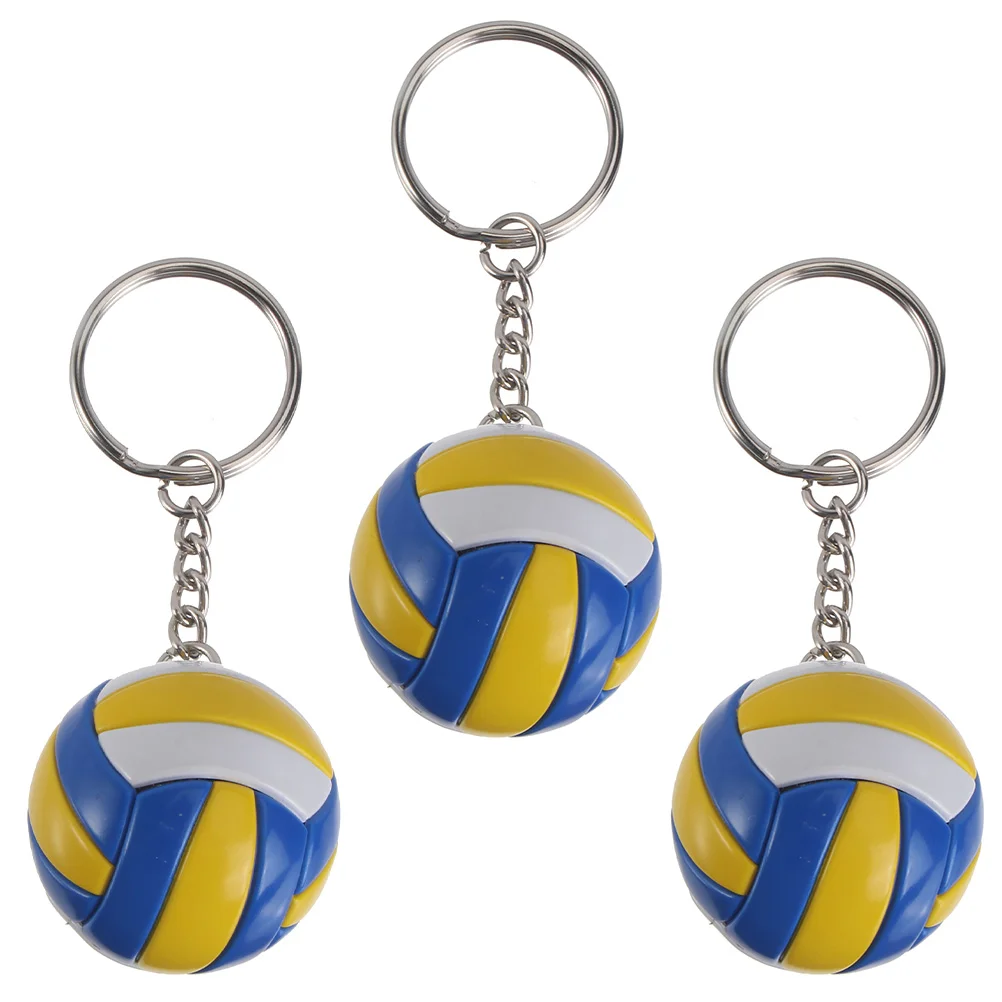 Имитация волейбольной цепочки для ключей, подвески, Волейбольный Спортивный Сувенир, Пляжный мяч, Спорт для игроков, Мужчины, Женщины, Брелок для ключей, подарок