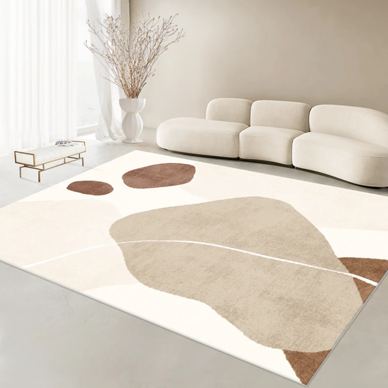 Ковер в японском стиле Ваби-Саби, светлый Роскошный минималистичный журнальный столик, ковры для спальни в скандинавском стиле, прикроватный нескользящий коврик