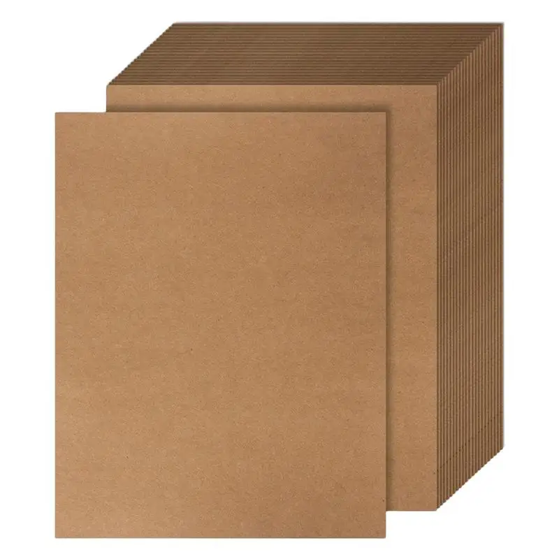 Коричневая картонная заготовка 100 листов Крафт-бумаги A6 с перфорацией и в сложенном виде Картонная заготовка для принтера Крафт-бумага с перфорацией Заготовка для картона